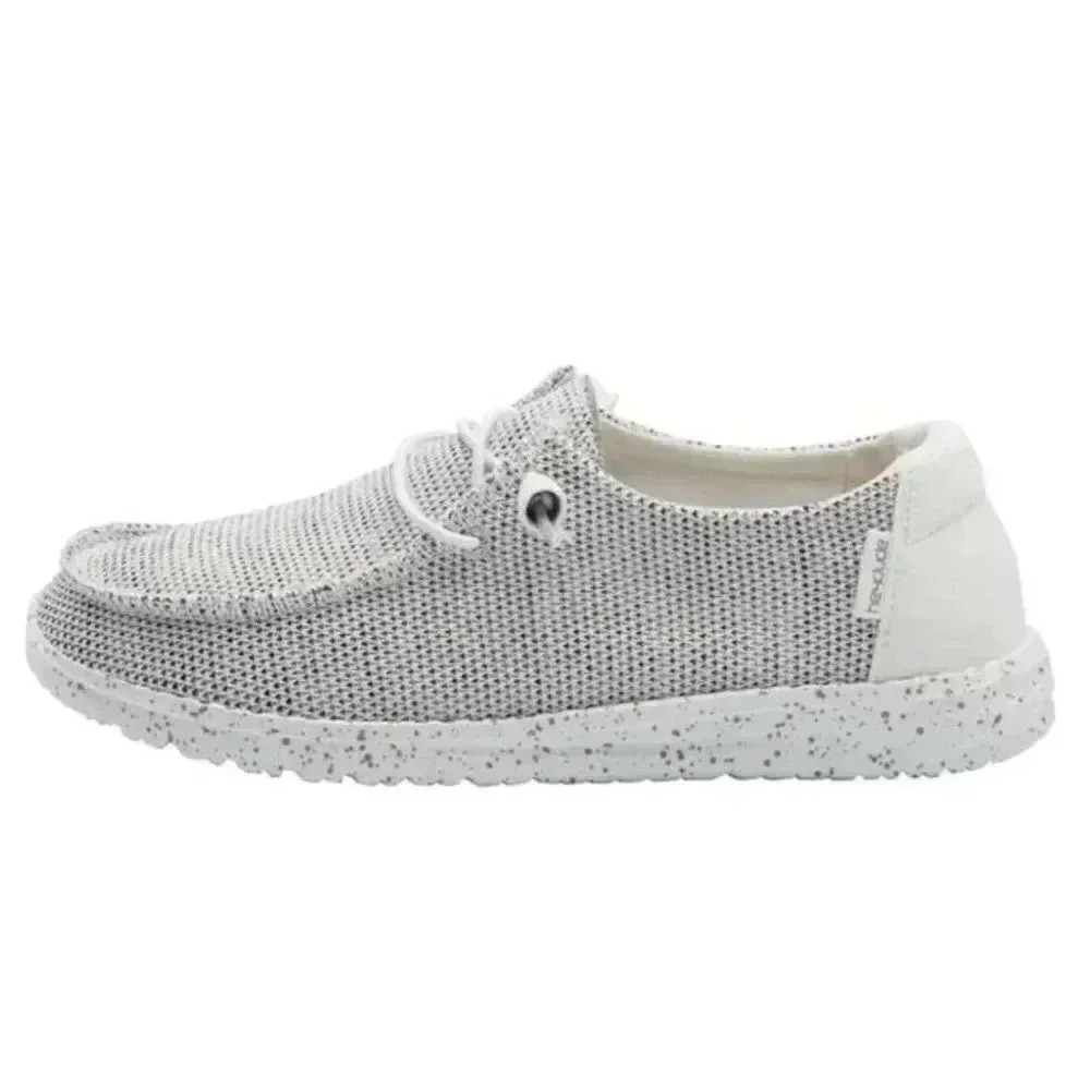 Hey Dude Wendy Sox stone white Sz 8 Euc - Picture 9 of 13